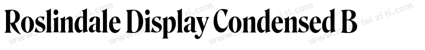Roslindale Display Condensed Bold字体转换